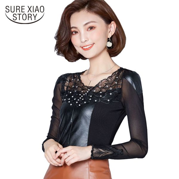 spring korean fashion female lace hollow out blouse women shirt long sleeve o-neck blusas d241 30 210521, White 
spring korean fashion female lace hollow out blouse women shirt long sleeve o-neck blusas d241 30 210521, White