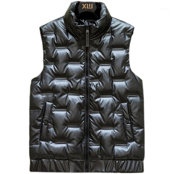 men's vests 2021 cotton jacket autumn and winter couple vest warm thickened shiny waistcoat 313b-m01-p60, Black;white
men's vests 2021 cotton jacket autumn and winter couple vest warm thickened shiny waistcoat 313b-m01-p60, Black;white