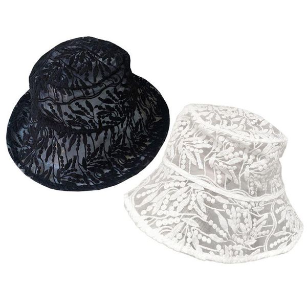japanese women summer floppy bucket hat sweet embroidery leaves lace black white wide brim sunscreen vacation beach cap hats, Blue;gray
japanese women summer floppy bucket hat sweet embroidery leaves lace black white wide brim sunscreen vacation beach cap hats, Blue;gray