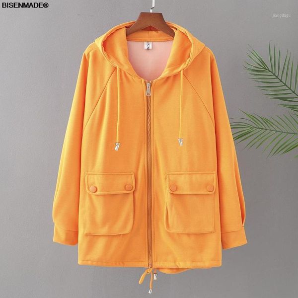 plus size t-shirt women clothing hoodies & sweatshirts 2021 autumn loose casual large pocket hooded cardigan zip outerwear 6661, Black 
plus size t-shirt women clothing hoodies & sweatshirts 2021 autumn loose casual large pocket hooded cardigan zip outerwear 6661, Black