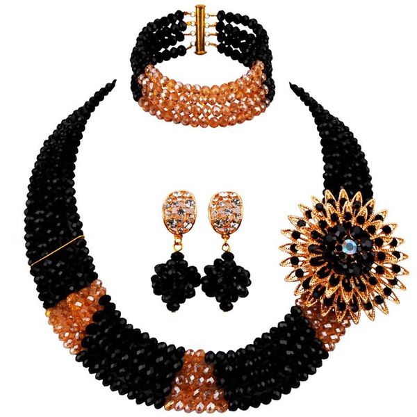 earrings & necklace fashion engagement crystal beads jewelry sets black champagne gold ab women romantic 5c-sj-03, Silver
earrings & necklace fashion engagement crystal beads jewelry sets black champagne gold ab women romantic 5c-sj-03, Silver
