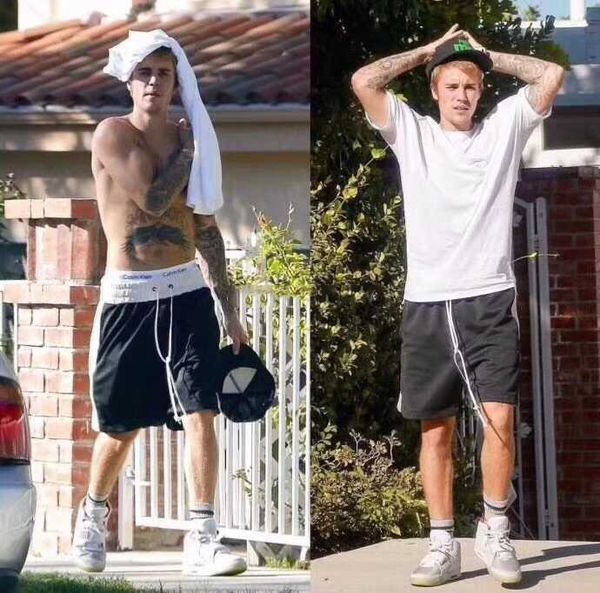 shorts 2021 summer men's street ins trend capris bieber same letter print hip hop drawstring, White;black
shorts 2021 summer men's street ins trend capris bieber same letter print hip hop drawstring, White;black