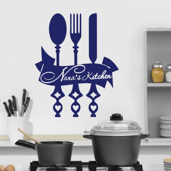 wall stickers custom name kitchen decals personalized restaurant mural spoon knife fork tools home decor dw11184
wall stickers custom name kitchen decals personalized restaurant mural spoon knife fork tools home decor dw11184