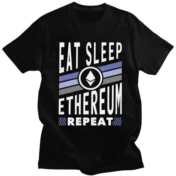 men's t-shirts retro design eat sleep ethereum t shirt men short sleeve blockchain crypto tee cryptocurrency t-shirt cotton tshirt gift, White;black
men's t-shirts retro design eat sleep ethereum t shirt men short sleeve blockchain crypto tee cryptocurrency t-shirt cotton tshirt gift, White;black