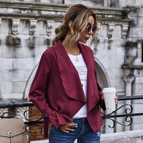 fashion solid color cardigan jacket women autumn winter coat large lapel suede super soft long sleeve casual loose women's jackets, Black;brown
fashion solid color cardigan jacket women autumn winter coat large lapel suede super soft long sleeve casual loose women's jackets, Black;brown