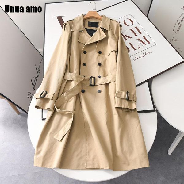 women's trench coats unua amo casual simple double breasted belted women coat chic classic female long khaki windbreaker 2021 fall, Tan;black
women's trench coats unua amo casual simple double breasted belted women coat chic classic female long khaki windbreaker 2021 fall, Tan;black