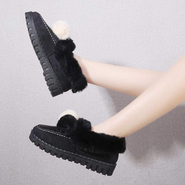 boots fur ankle woman platform shoes drop snow women's winter warm thick plush cotton comfortable flat heels, Black
boots fur ankle woman platform shoes drop snow women's winter warm thick plush cotton comfortable flat heels, Black