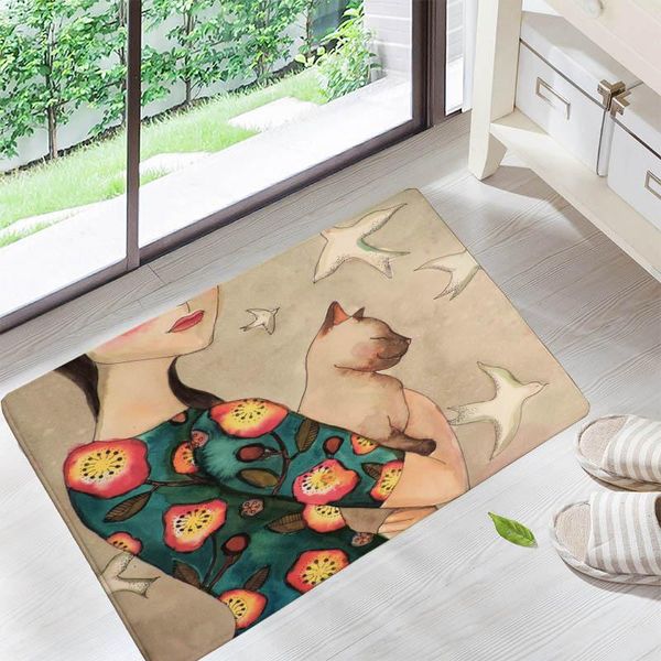bath mats ladies with flowers in hair floor doormats living rooms anti-slip carpet for home balcony bedroom bathroom rug entrance door mat
bath mats ladies with flowers in hair floor doormats living rooms anti-slip carpet for home balcony bedroom bathroom rug entrance door mat