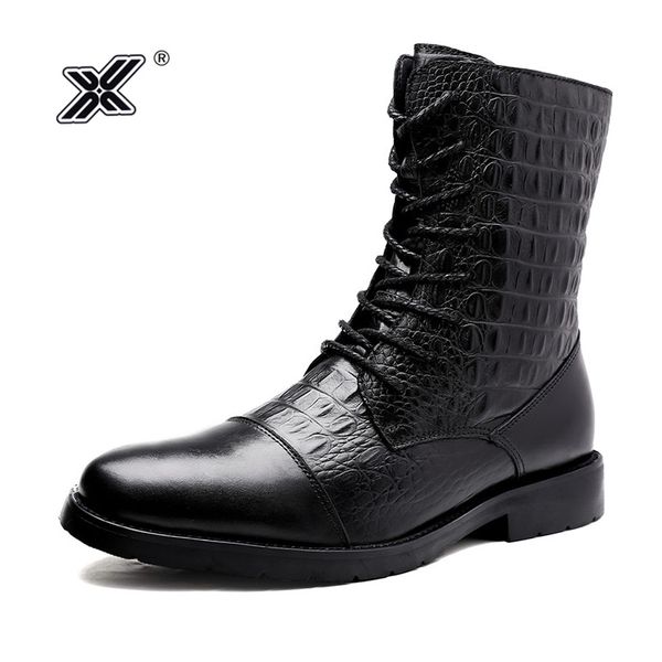 luury designer genuine leather mens boots pointed high boots man crocodile pattern boots winter business punk men
luury designer genuine leather mens boots pointed high boots man crocodile pattern boots winter business punk men