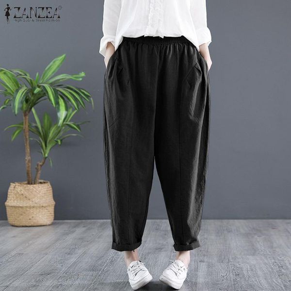 women's pants & capris zanzea 2021 trousers fashion summer solid harem elastic waist pantalon loose palazzo casual turnip plus size, Black;white
women's pants & capris zanzea 2021 trousers fashion summer solid harem elastic waist pantalon loose palazzo casual turnip plus size, Black;white
