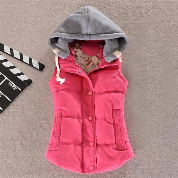 women's vests solid vest women hooded basic jackets coat 2021 autumn winter veste femme parkas chalecos para mujer casaco feminino, Black;white
women's vests solid vest women hooded basic jackets coat 2021 autumn winter veste femme parkas chalecos para mujer casaco feminino, Black;white