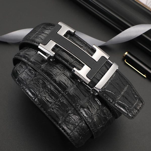 belts men crocodile pattern genuine leather for h automatic buckle casual business dress strap zd2141, Black;brown
belts men crocodile pattern genuine leather for h automatic buckle casual business dress strap zd2141, Black;brown