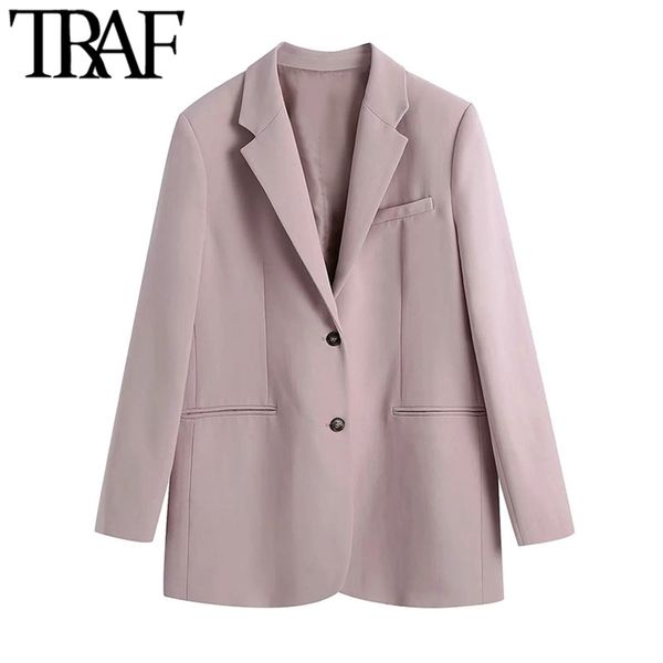 women fashion single breasted straight blazers coat vintage long sleeve pockets female outerwear chic veste femme 210507, White;black
women fashion single breasted straight blazers coat vintage long sleeve pockets female outerwear chic veste femme 210507, White;black