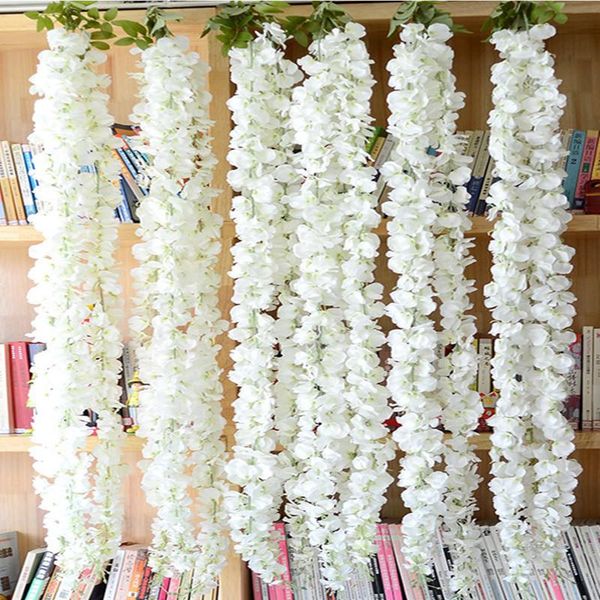 encryption white wisteria chlorophytum (3 stems/piece) 140cm/55.12" length artificial silk flower string for wedding centerpiece decora
encryption white wisteria chlorophytum (3 stems/piece) 140cm/55.12" length artificial silk flower string for wedding centerpiece decora