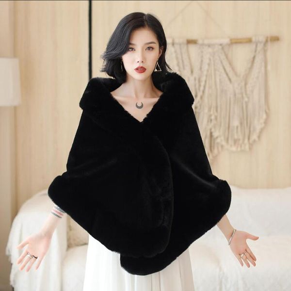 wraps & jackets shamai black women winter long bridal shawl warm faux fur wedding wrap boleros evening party cape, White
wraps & jackets shamai black women winter long bridal shawl warm faux fur wedding wrap boleros evening party cape, White