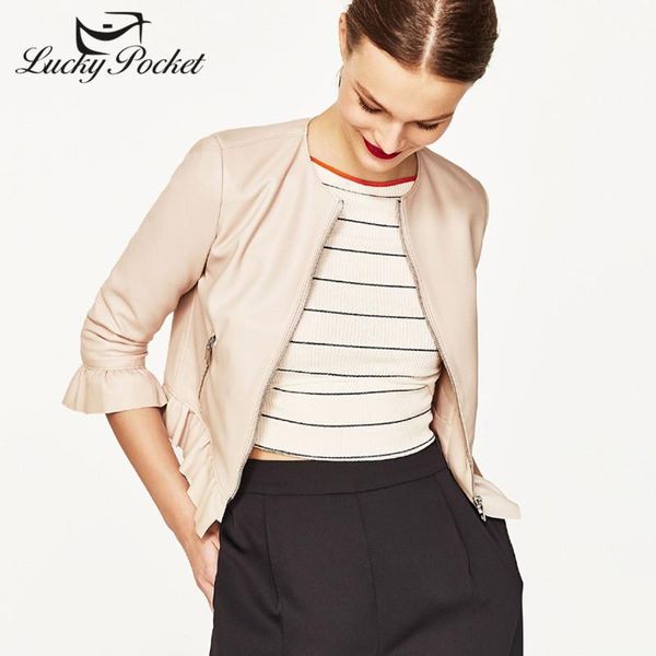 women's jackets women spring autumn apricot o-neck pu leather coat ladies fashion solid color zippers short jacket slim outerwear zy438, Black;brown
women's jackets women spring autumn apricot o-neck pu leather coat ladies fashion solid color zippers short jacket slim outerwear zy438, Black;brown