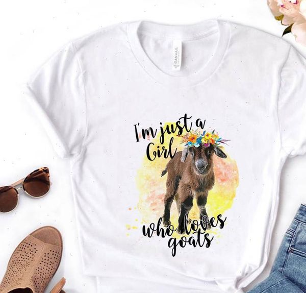 im just womens a girl that loves goats print women tshirt cotton casual funny t shirt gift for lady, White
im just womens a girl that loves goats print women tshirt cotton casual funny t shirt gift for lady, White