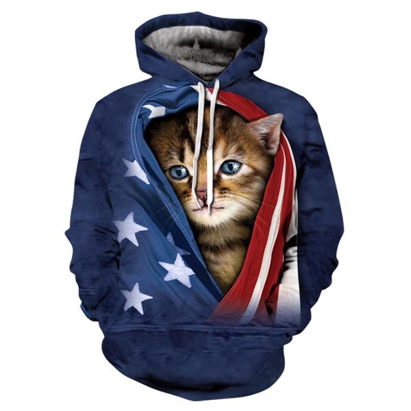 men's hoodies & sweatshirts 3d cat print sweatshirt hoodie pullover american women's street hip hop style youthful vitality handso, Black
men's hoodies & sweatshirts 3d cat print sweatshirt hoodie pullover american women's street hip hop style youthful vitality handso, Black