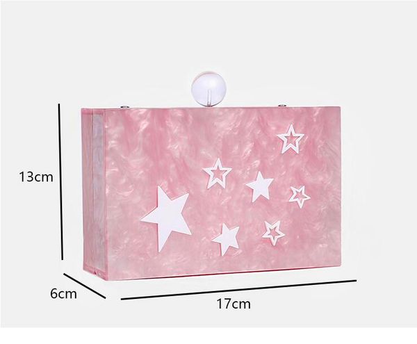 acrylic star evening bag fashion hand shoulder cosmetic bag trendy female mobile phone chain
acrylic star evening bag fashion hand shoulder cosmetic bag trendy female mobile phone chain