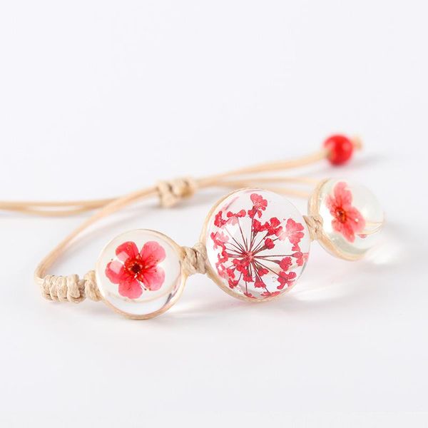 charm bracelets plant flower crystal glass ball bracelet for women hand made rope chain woven simple student gift wholesale, Golden;silver
charm bracelets plant flower crystal glass ball bracelet for women hand made rope chain woven simple student gift wholesale, Golden;silver