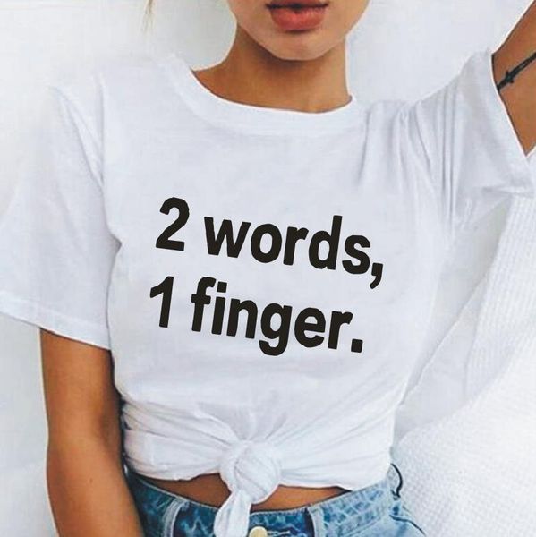 harajuku cotton t-shirt summer 2 words 1 finger letter printing tees street casual plus size 0-neck t-shirts women women's, White
harajuku cotton t-shirt summer 2 words 1 finger letter printing tees street casual plus size 0-neck t-shirts women women's, White