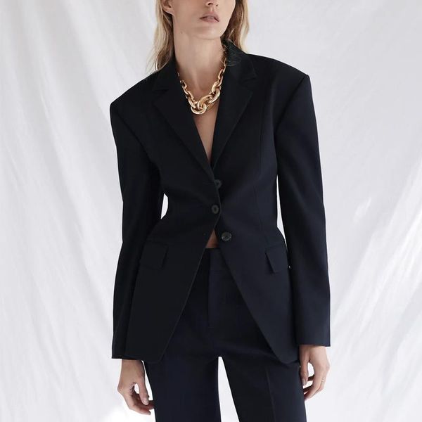 women's suits & blazers spring and autumn jacket casual solid color single-breasted pocket decorative, White;black
women's suits & blazers spring and autumn jacket casual solid color single-breasted pocket decorative, White;black