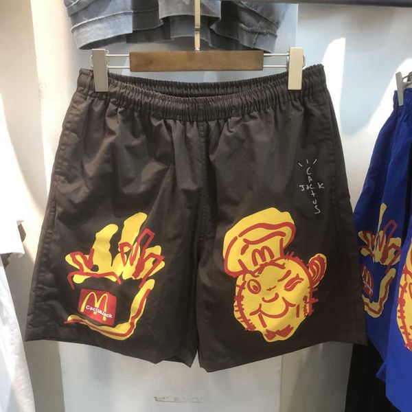 men's shorts fashion brand travis scott co branded m-story peripheral nylon sports casual men's loose shorts and capris, White;black
men's shorts fashion brand travis scott co branded m-story peripheral nylon sports casual men's loose shorts and capris, White;black