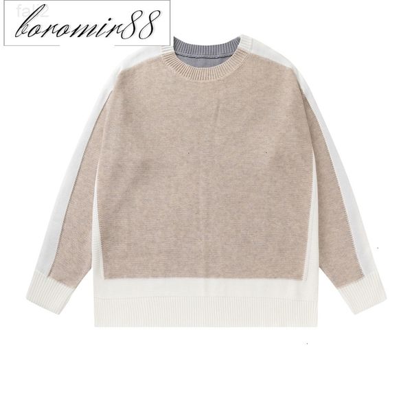 off autumn chaopai winter new color blocking back arr style pattern casual round neck knitted sweater for men and women, White;black
off autumn chaopai winter new color blocking back arr style pattern casual round neck knitted sweater for men and women, White;black