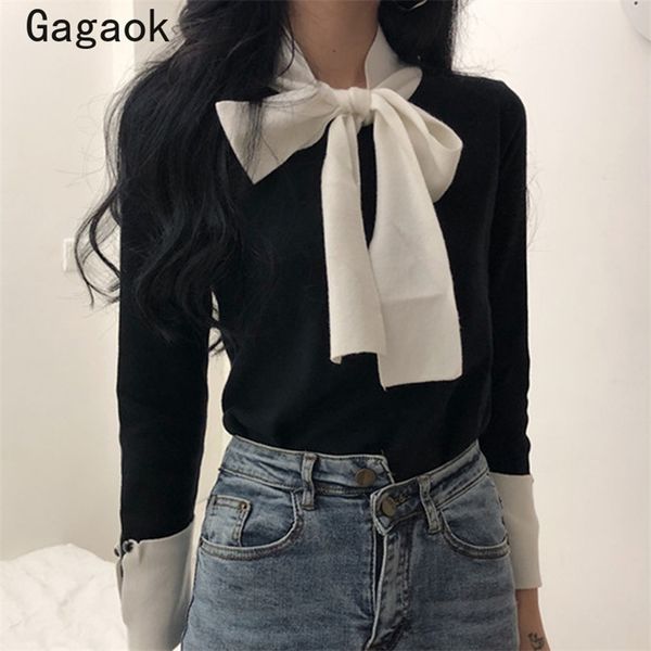 basic sweater women spring autumn patchwork button office lady slim sweaters korean chic wild fashion pullovers 210531, White;black
basic sweater women spring autumn patchwork button office lady slim sweaters korean chic wild fashion pullovers 210531, White;black