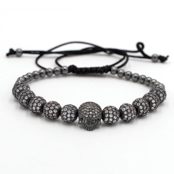 charm bracelets hip hop bracelet men strand cz micro pave skeleton skull black rock stone energy european buddha jewelry, Golden;silver
charm bracelets hip hop bracelet men strand cz micro pave skeleton skull black rock stone energy european buddha jewelry, Golden;silver