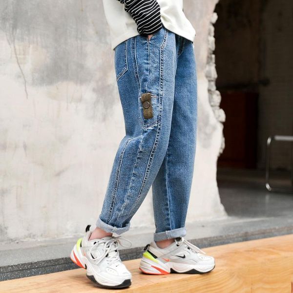 kids jeans boys clothes skinny classic pants children denim clothing long bottoms baby boy casual trousers 5-13 y, Blue
kids jeans boys clothes skinny classic pants children denim clothing long bottoms baby boy casual trousers 5-13 y, Blue