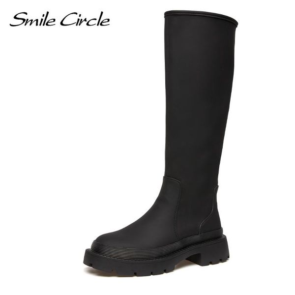 boots smile circle knee-high women motorcycle platform thick bottom keep warm winter round toe ladies long, Black
boots smile circle knee-high women motorcycle platform thick bottom keep warm winter round toe ladies long, Black