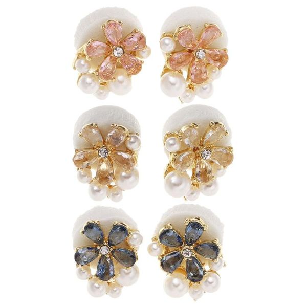 stud 3pairs elegant girls women gift wedding pearl earring zircon earrings banquet accessories, Golden;silver
stud 3pairs elegant girls women gift wedding pearl earring zircon earrings banquet accessories, Golden;silver