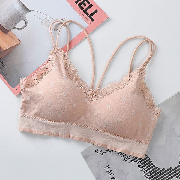 Fashion Sweet Dot Tube Top Summer Camisole Tank Japanese Girl Camisole Comfortable Bra Underwear, Pink
Fashion Sweet Dot Tube Top Summer Camisole Tank Japanese Girl Camisole Comfortable Bra Underwear, Pink