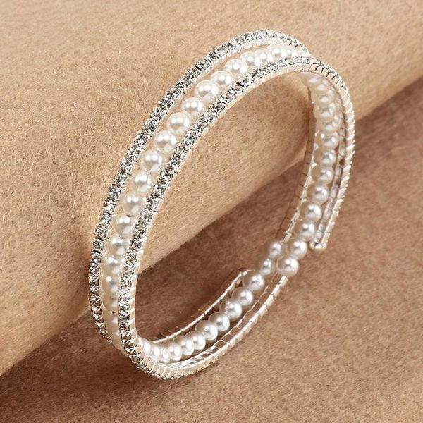 charm bracelets fashion trendy rhinestone bangles jewelry pearl for women crystal & wedding gifts, Golden;silver
charm bracelets fashion trendy rhinestone bangles jewelry pearl for women crystal & wedding gifts, Golden;silver