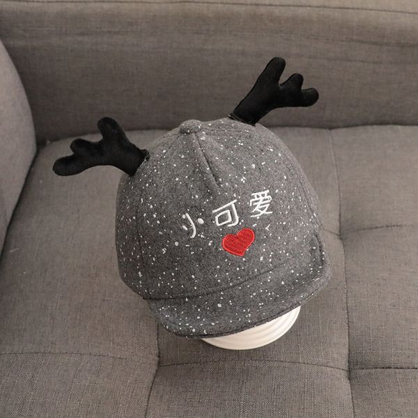 autumn and winter baby hat children's cute letter cap boys girls fashion antler baseball 1-4 years old, Blue;gray
autumn and winter baby hat children's cute letter cap boys girls fashion antler baseball 1-4 years old, Blue;gray