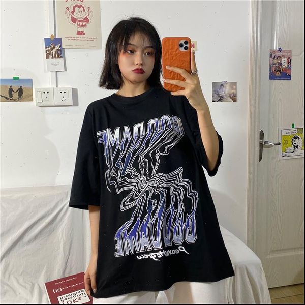 vintage summer loose short women t shirts sleeved korea harajuku alphabet kawaii plus size girl hip hop streetwear tee, White
vintage summer loose short women t shirts sleeved korea harajuku alphabet kawaii plus size girl hip hop streetwear tee, White