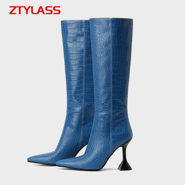 boots 2021 wineglass heel women's autumn winter knee high faux leather long slip on fashion woman shoes, Black
boots 2021 wineglass heel women's autumn winter knee high faux leather long slip on fashion woman shoes, Black