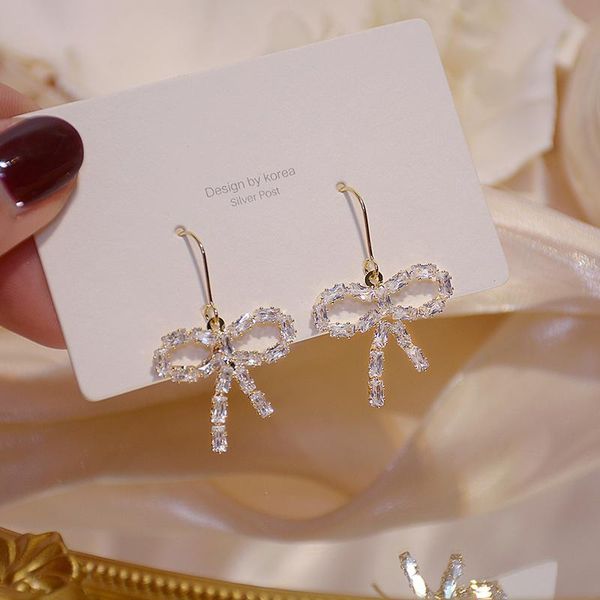 dangle & chandelier 14k real gold full diamond zirconia women bowknot earring cz long design drop wedding jelwery pendant, Silver
dangle & chandelier 14k real gold full diamond zirconia women bowknot earring cz long design drop wedding jelwery pendant, Silver