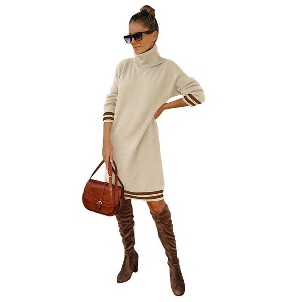 casual dresses rstylish 2021 autumn fashion knitted women basic long sleeve high neck slim patchwork wool warm midi, Black;gray
casual dresses rstylish 2021 autumn fashion knitted women basic long sleeve high neck slim patchwork wool warm midi, Black;gray