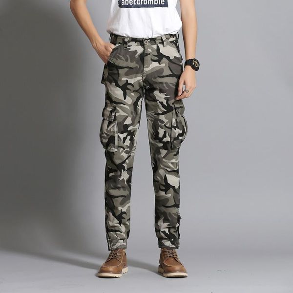 men's pants 2021 autumn men fashion military cargo multi-pockets baggy casual trousers overalls camouflage, Black
men's pants 2021 autumn men fashion military cargo multi-pockets baggy casual trousers overalls camouflage, Black