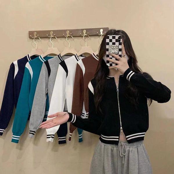 women's knits & tees long sleeve cardigan zipper o neck knitting jacket girls autumn student patchwork korean version harajuku ribbed c, White
women's knits & tees long sleeve cardigan zipper o neck knitting jacket girls autumn student patchwork korean version harajuku ribbed c, White