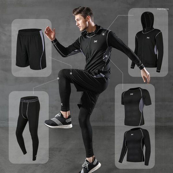 running sets 5pcs/set men's gym workout sports suit fitness compression clothes jogging sport wear exercise tights1, Black;blue
running sets 5pcs/set men's gym workout sports suit fitness compression clothes jogging sport wear exercise tights1, Black;blue