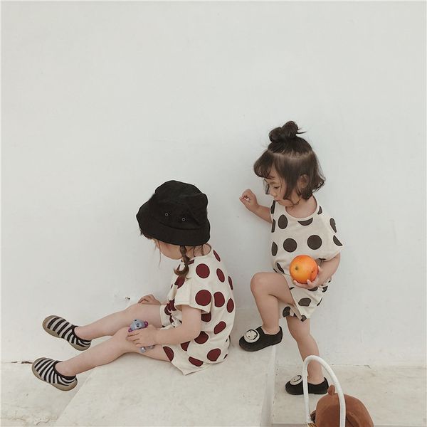 girl set summer style dot casual childrenclothes cotton short sleeve t shirt + shorts 2pcs 210515, White
girl set summer style dot casual childrenclothes cotton short sleeve t shirt + shorts 2pcs 210515, White