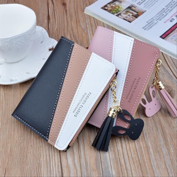 geometry patchwork tassel women wallet short zipper large capacity coin purse casual brief card holder pocket fashion clutch bag, Red;black
geometry patchwork tassel women wallet short zipper large capacity coin purse casual brief card holder pocket fashion clutch bag, Red;black