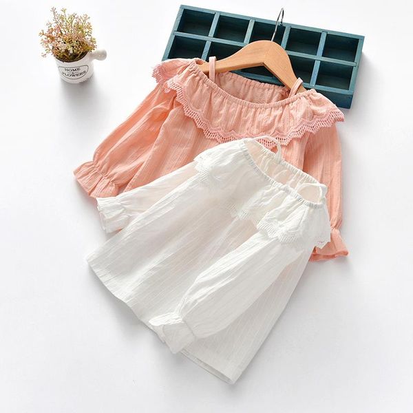 spring autumn kids girls blouses long sleeve lace flouncing lotus collar spaghetti strap blouse childrens shirts, White;black
spring autumn kids girls blouses long sleeve lace flouncing lotus collar spaghetti strap blouse childrens shirts, White;black