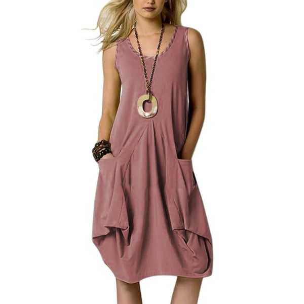 women tank dress summer 2021 pocket dresses ladies casual vestidos knee-length robe femme irregualr hem big size, Black;gray
women tank dress summer 2021 pocket dresses ladies casual vestidos knee-length robe femme irregualr hem big size, Black;gray
