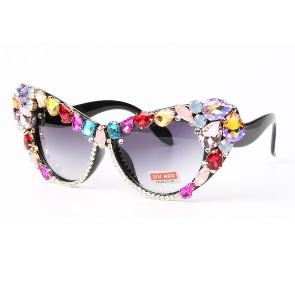 color diamond eye sunglasses female personality trend diamond glasses sunglasses, White;black
color diamond eye sunglasses female personality trend diamond glasses sunglasses, White;black