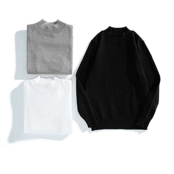 men's sweaters fashion business casual self-cultivation round-neck pullover tide knitted sweater, White;black
men's sweaters fashion business casual self-cultivation round-neck pullover tide knitted sweater, White;black