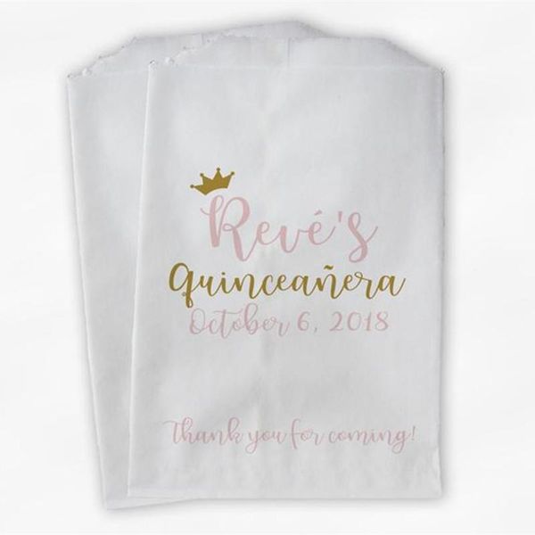 gift wrap custom quinceanera birthday personalized candy buffet bags with crown - blush pink and gold thank you favor- paper treat
gift wrap custom quinceanera birthday personalized candy buffet bags with crown - blush pink and gold thank you favor- paper treat